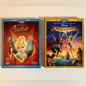Disney Fairies Tinker Bell DVDs Pirate Fairy and Lost Treasure